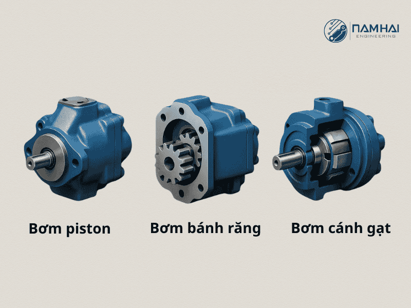 3 dòng bơm phổ biến nhất trong hệ thống thủy lực
